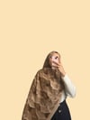 PETALYA DESEN BAMBU KRAŞ ŞAL - KAHVERENGİ