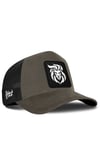 Aslan Logolu Haki-Siyah Trucker Şapka