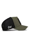 Aslan Logolu Haki-Siyah Trucker Şapka