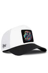 Aslan Logolu Siyah-Beyaz Trucker Şapka