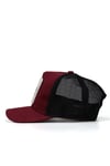 Blackbörk V2 Unisex Trucker Boss61 Kod Logolu Bordo Cap Şapka