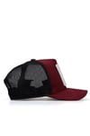 Blackbörk V2 Unisex Trucker Boss61 Kod Logolu Bordo Cap Şapka