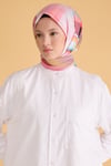 Çiçek Desen Pembe Sport Eşarp 2502 - 10