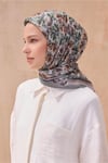 ÇİÇEK DESEN PREMIUM SOFT HAKİ EŞARP 11