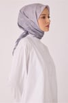 Dalgalı Desen Gri Premium Soft Eşarp 1 - 07