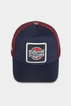 Different Wrong Logolu Lacivert-Bordo Trucker Şapka