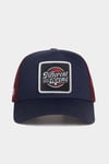 Different Wrong Logolu Lacivert-Bordo Trucker Şapka