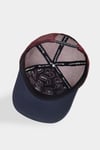 Different Wrong Logolu Lacivert-Bordo Trucker Şapka