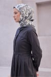 Fresh Çiçek Desen Gri Modal Eşarp 2100 - 04