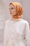 Fresh İmza Desen Turuncu Nova Eşarp 1013 - 17