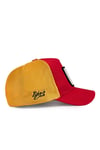 Horoz Logolu Kırmızı-Sarı Trucker Şapka