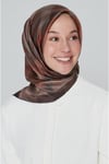 İpek Eşarp Nostalji - 8210-03 Kahve Twill