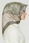İpek Eşarp Nostalji - 8517-36 Yeşil Twill
