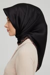 İpek Eşarp Nostalji - 8660-02 Siyah Twill