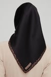 İpek Eşarp Nostalji - 8660-02 Siyah Twill