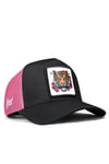 Kaplan Logolu Siyah-Pembe Trucker Şapka