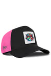 Kedi Logolu Cordura Siyah-Pembe Trucker Şapka
