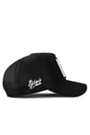 Kurt Logolu Siyah Trucker Şapka