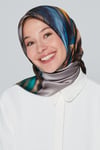 Nostalji Serisi Sura İpek Eşarp 8339-32
