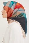 Nostalji Serisi Twill İpek Eşarp 8901-38NT