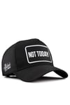 Not Today Logolu Siyah Trucker Şapka