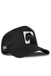 Panter Logolu Siyah Trucker Şapka