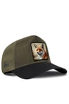Tilki Logolu Cordura Siyah-Haki Trucker Şapka