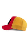 V1 Boss Logolu Kırmızı-sarı Trucker Şapka