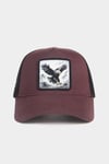 V1 Kartal Logolu Kahve - Siyah Trucker Şapka