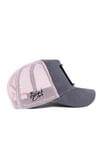 V1 Trucker Boss - 1bs Kod Logolu Unisex Antrasit-pembe Şapka (CAP)