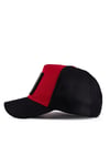 V1 Trucker Boss - 4 Kod Logolu Unisex Siyah Siperli - Kırmızı - Siyah Fileli Şapka (Cap)