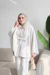 Alis Kürk Detaylı Panço | Taş