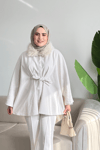 Alis Kürk Detaylı Panço | Taş