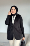Arden Kaşe Yelek | Siyah