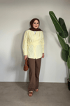 Bloom Bağlamalı Kimono Gömlek | Sarı