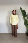 Bloom Bağlamalı Kimono Gömlek | Sarı