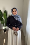 Desenli Pamuk Şal | Mavi