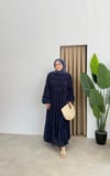 Elara Şifon Elbise - Lacivert