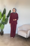 Gold Aksesuar Detaylı Takım | Bordo