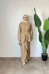 Gold Aksesuar Detaylı Takım | Toprak