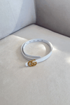 Gold G Tokalı Kemer | Beyaz