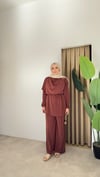 Gold Tokalı Pantolonlu Takım - Kİremit