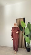 Gold Tokalı Pantolonlu Takım - Kİremit