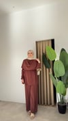 Gold Tokalı Pantolonlu Takım - Kİremit