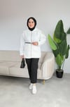 Kapüşon Detaylı Hırka | Beyaz