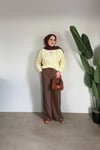 Keten Pantolon | Kahve
