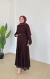 Olive Dantelli Elbise | Bordo