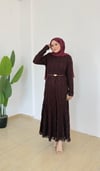 Olive Dantelli Elbise | Bordo