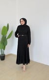 Olive Dantelli Elbise | Siyah
