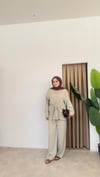 Rose Kuşak Detaylı Modal Takım - Çağla 